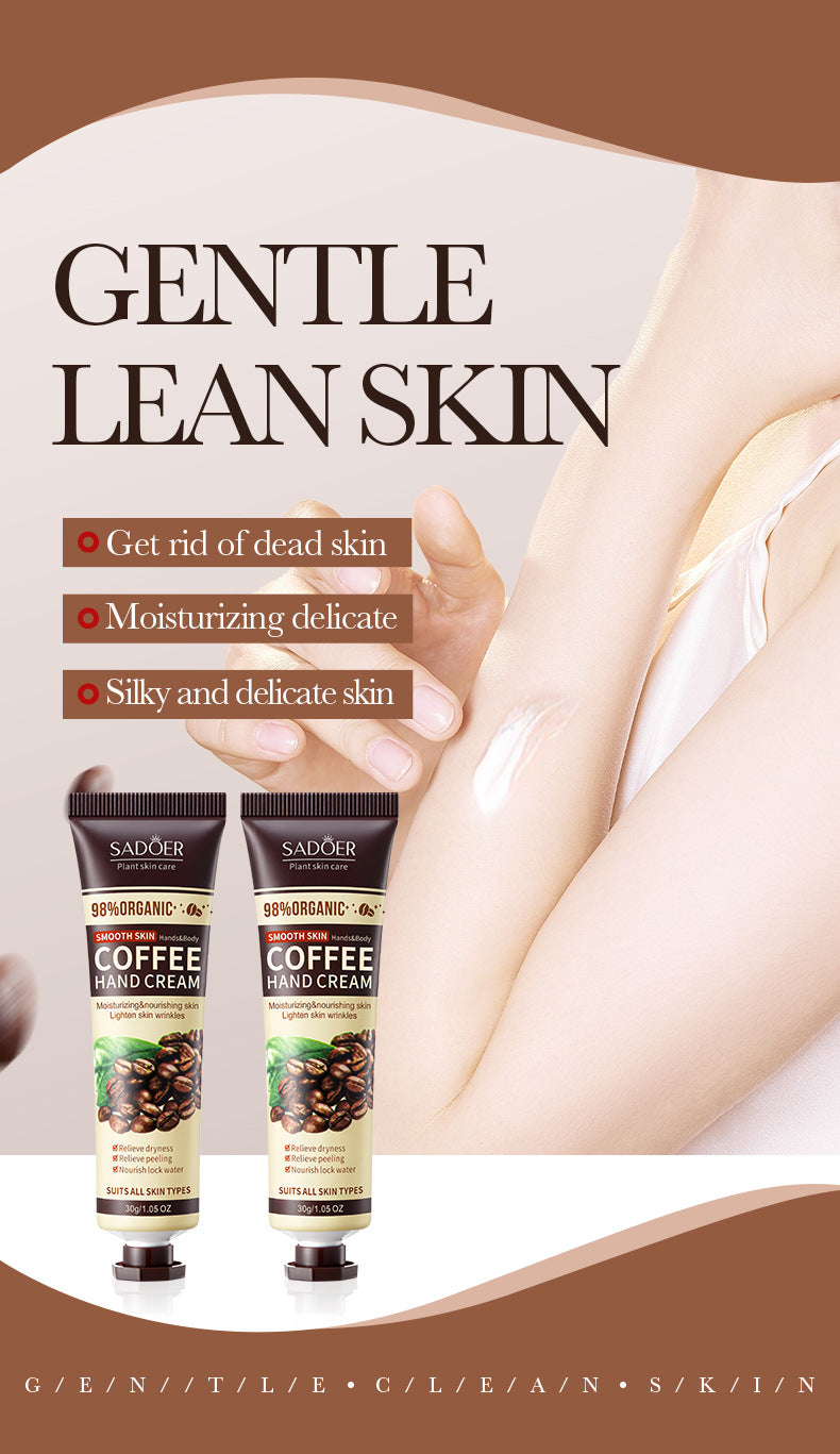 Coffee Hand Cream30g SADOER Moisturizing, anti-chapped, hydrating hand cream for  foreign trade wholesale