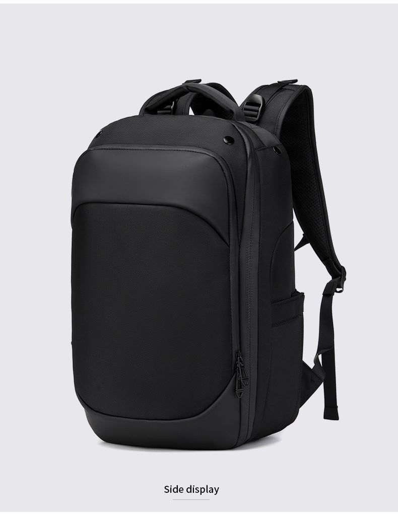 OZUKO Business Backpack for Men, Double Shoulder Laptop Bag, Waterproof, Large Capacity, Commuter School Bag, College Student Trendy Brand, High-End Feel