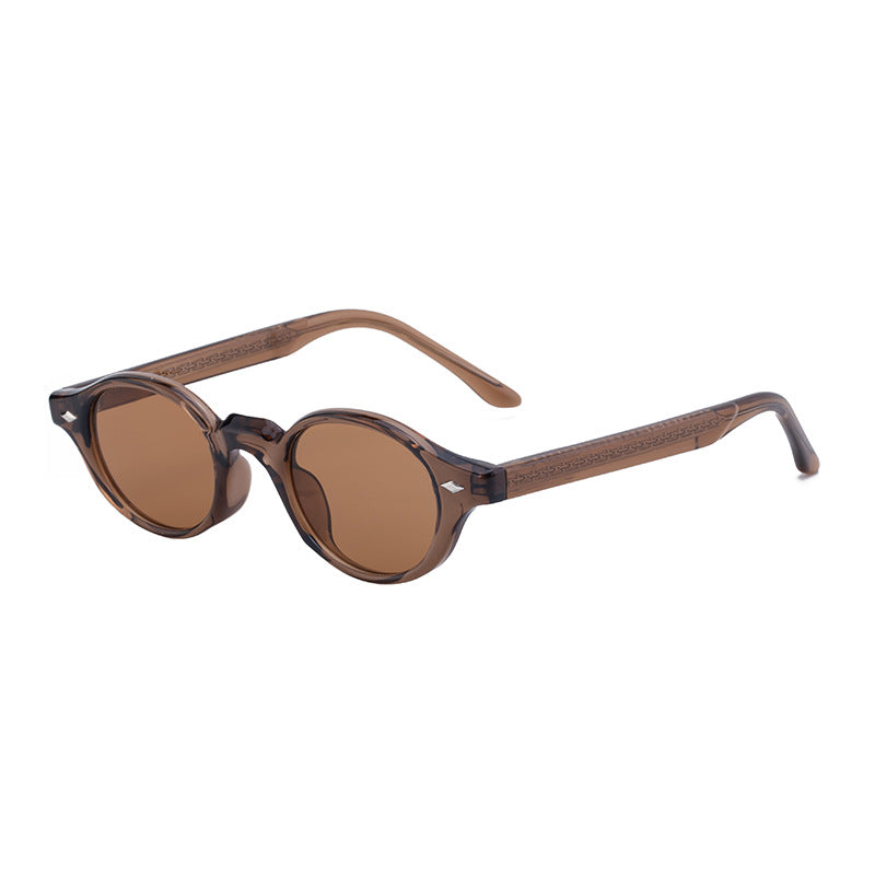 2025New European and American Round Small Frame Sunglasses for Women, Simple and Stylish Sun Protection Sunglasses for Women Wholesale shades
