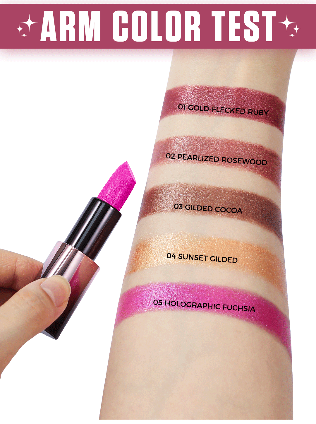 Hot-selling Magnetic Metal Pearl Lipstick Moisturizing Waterproof Non-stick Cup Long-lasting Colorfast Makeup Lipstick