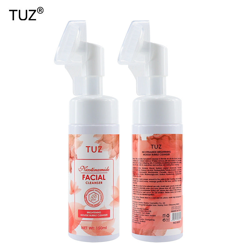 【Exclusive Supply】ANGEALA Green Tea Facial Cleanser Foaming Cleansing Facial Cleanser with Silicone Brush
