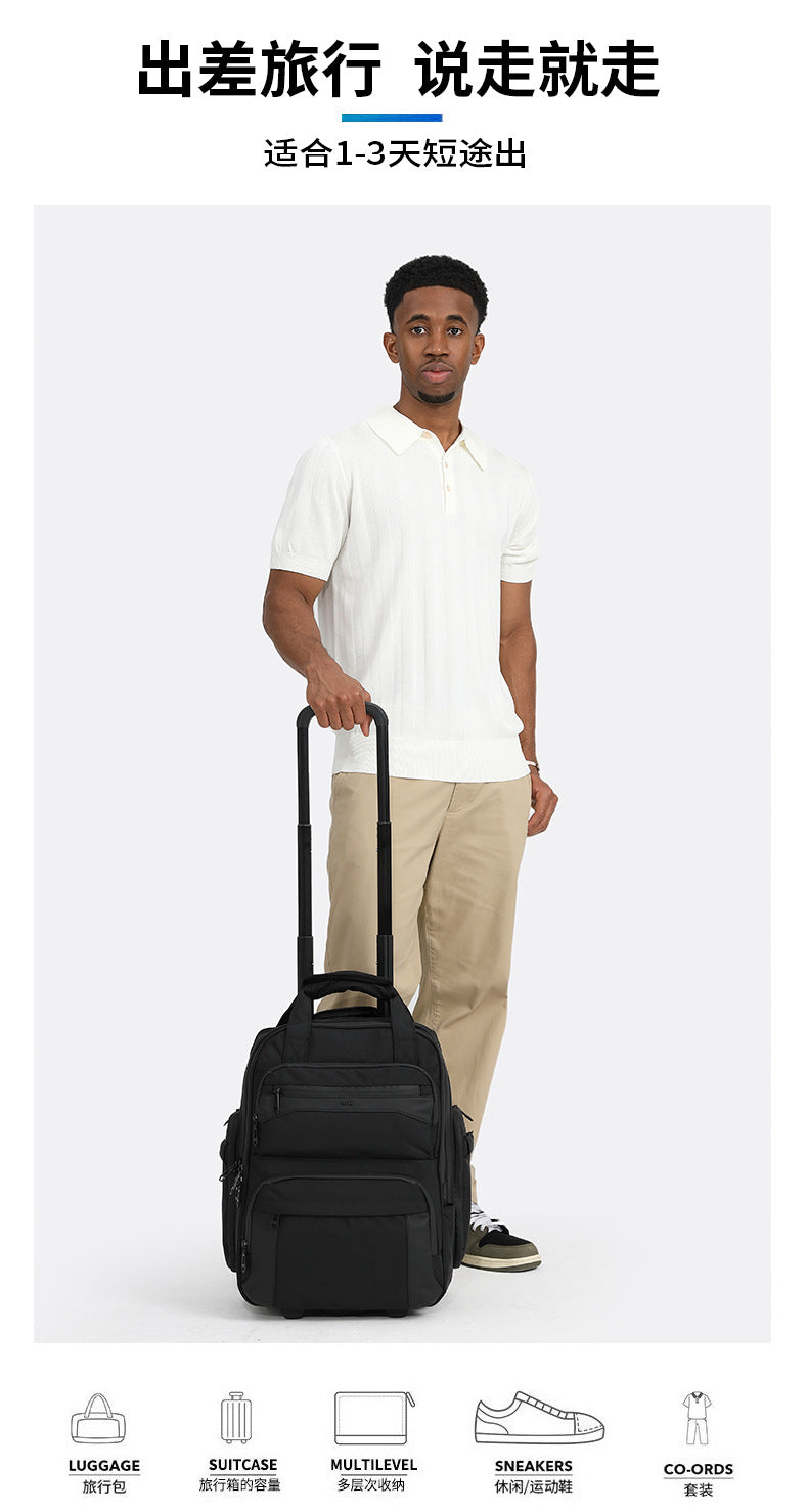 Trolley Travel Bag Business Boarding Bag Large Capacity Waterproof Oxford Cloth Multifunctional Handheld Wheeled Travel Bag