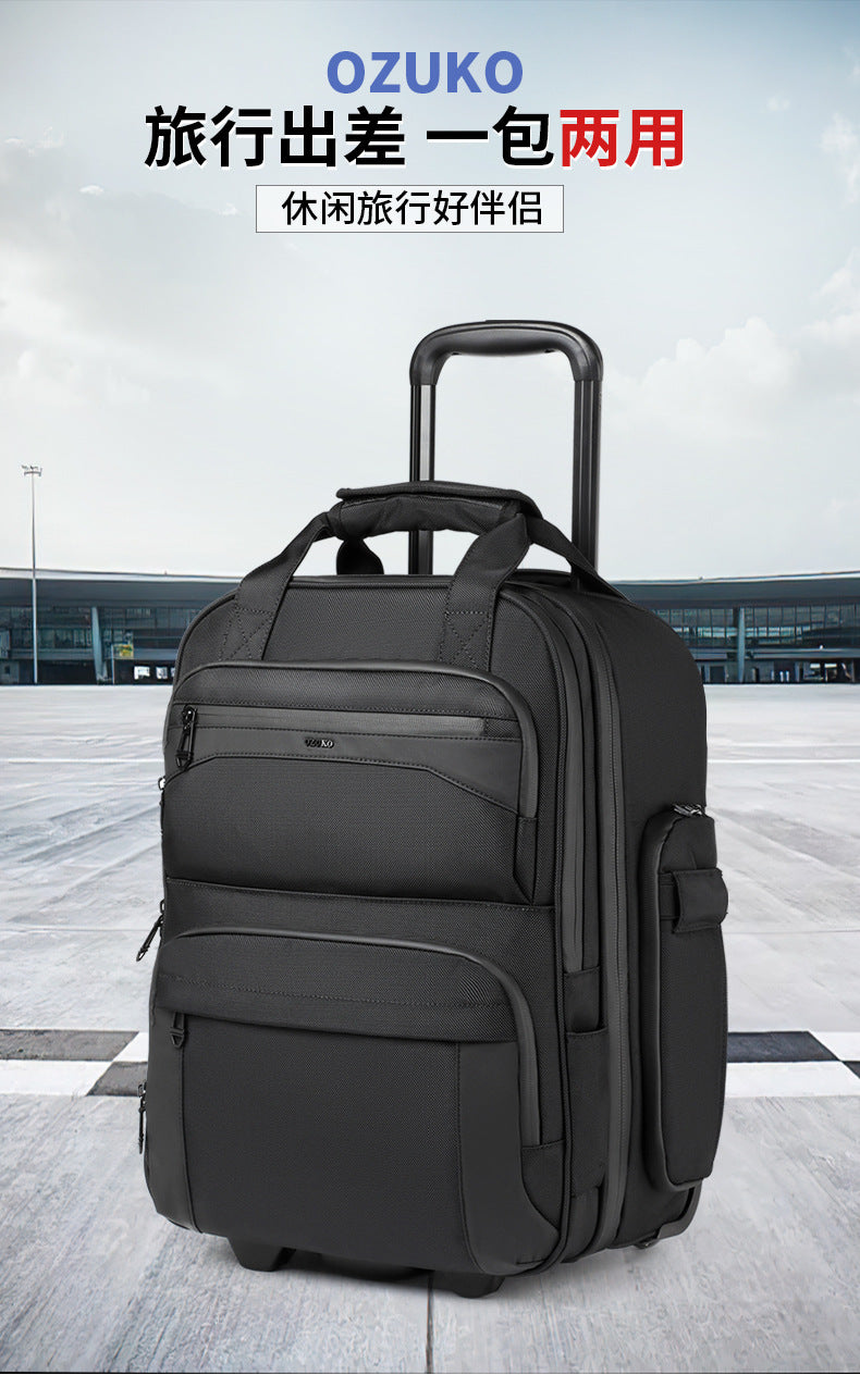 Trolley Travel Bag Business Boarding Bag Large Capacity Waterproof Oxford Cloth Multifunctional Handheld Wheeled Travel Bag
