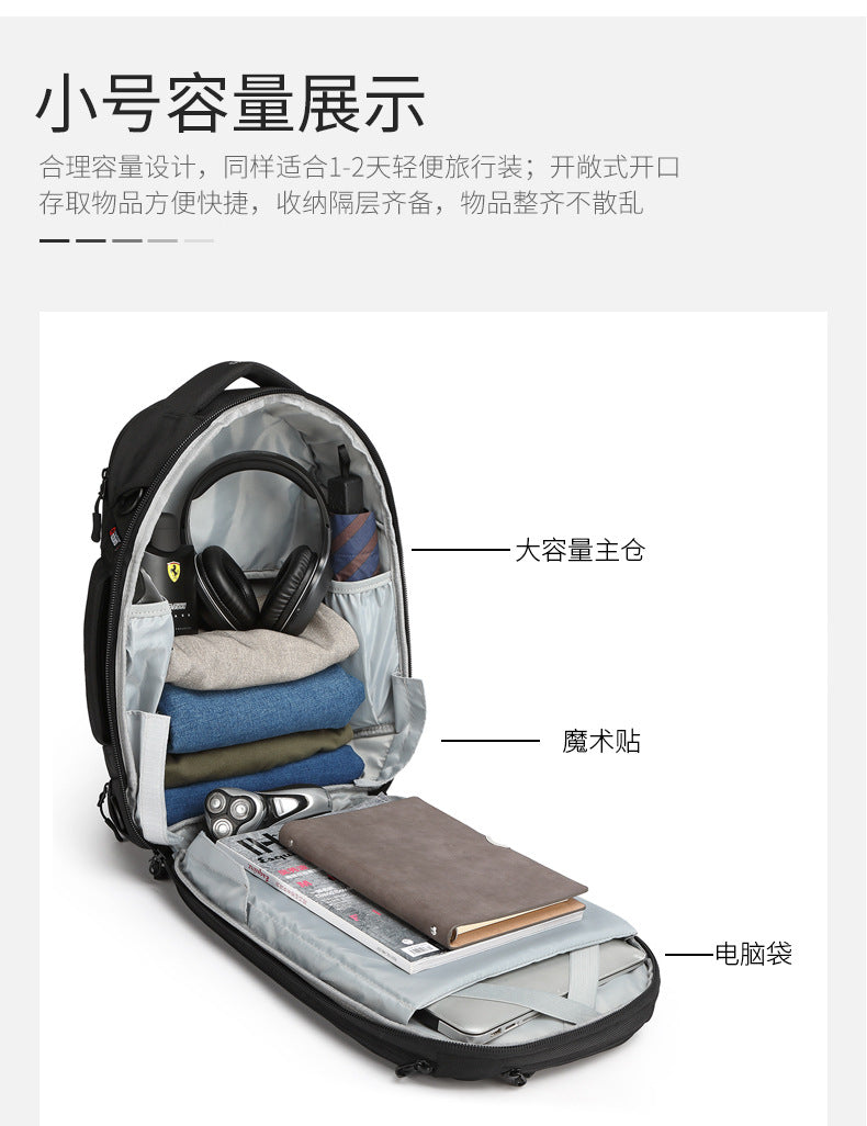 ozuko Business Backpack Men's Computer Backpack Large capacity simple trendy waterproof travel commuter bag