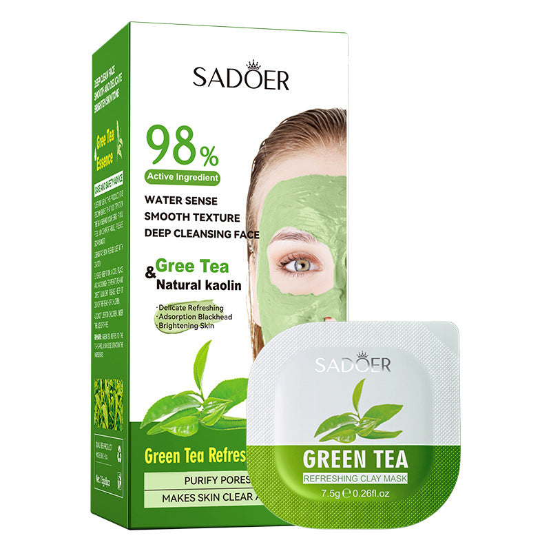 Cleaning Compound Film SADOER Green Tea Turmeric Rose Moisturizing Mask Cross-Border Foreign Trade Wholesale