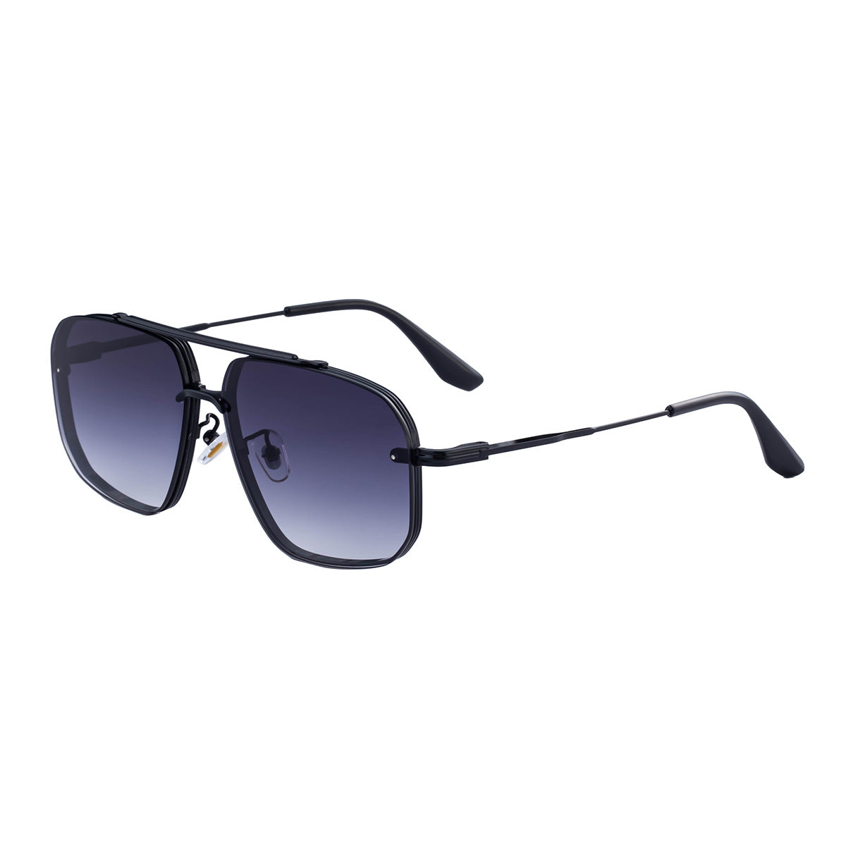 2025New European and American Fashion Square Frame Sunglasses for Men High-End Frameless Sunglasses Men Trendy Sun Protection shades