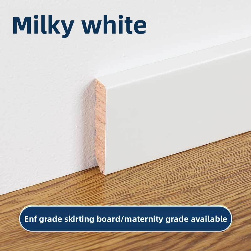 High-end ENF Taun skirting board in white and black, wooden skirting board, solid wood flat panel, ultra-narrow solid wood skirting board