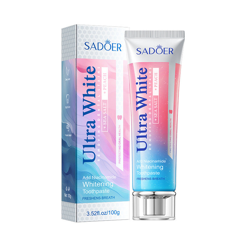 Lemon Mint Whitening Toothpaste SADOER Stain Removal Cleaning Tartar Toothpaste Cross-Border Wholesale