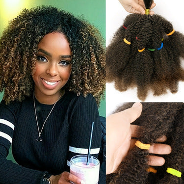 TEMU Hot-Selling European and American Style Synthetic Wig High-Temperature Fiber Wig Caterpillar Short Style Crochet hair