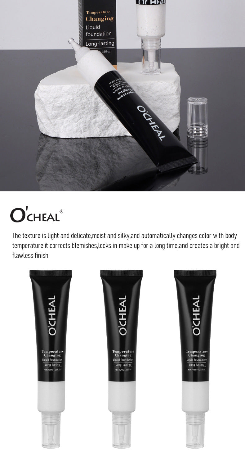 Color-Changing Foundation40ml Wheat Color Acne Scar Dark Circles Concealer Coverage Bare Skin Foundation Cream Version