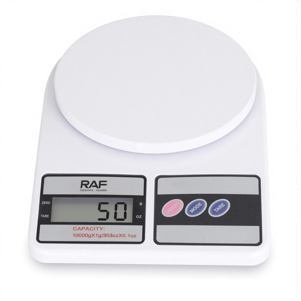 RA  Stainless Steel Kitchen Scale Household LCD Display Multi-Unit Conversion Tare Function Waterproof Auto-Off