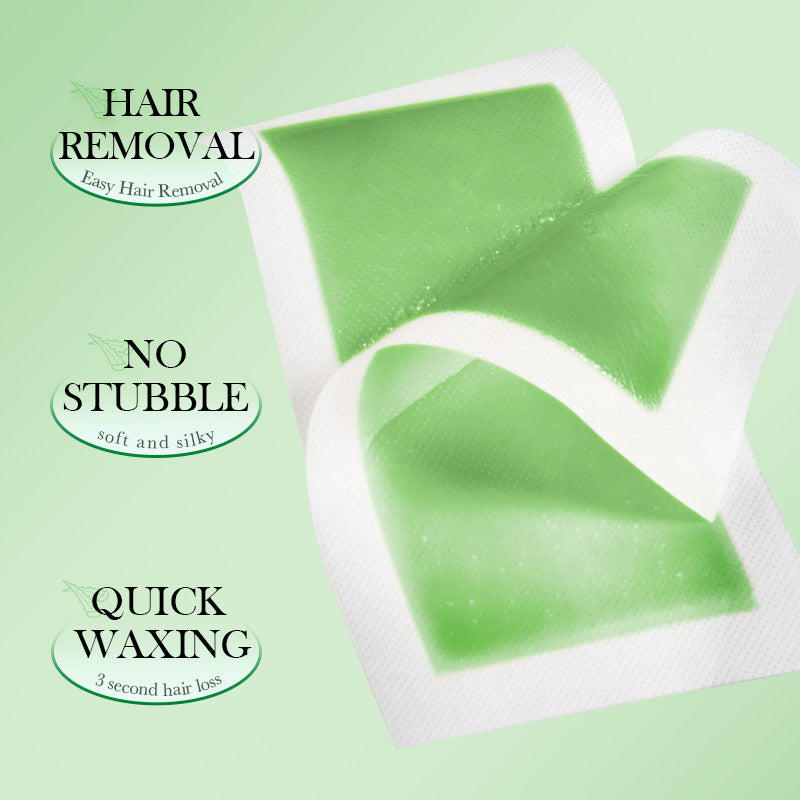 Aloe Vera Double-Sided Hair Removal Wax Paper SADOER Armpit Hair Leg Hair Body Hair Removal Hair Removal Cream  Wholesale