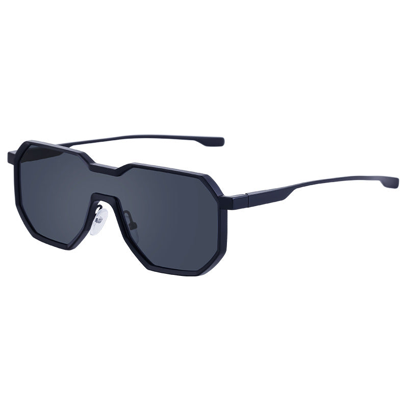 Irregular Steampunk Style Sunglasses European and American Metal Full Frame Integrated Sunglasses for Men Driving Glasses Wholesale