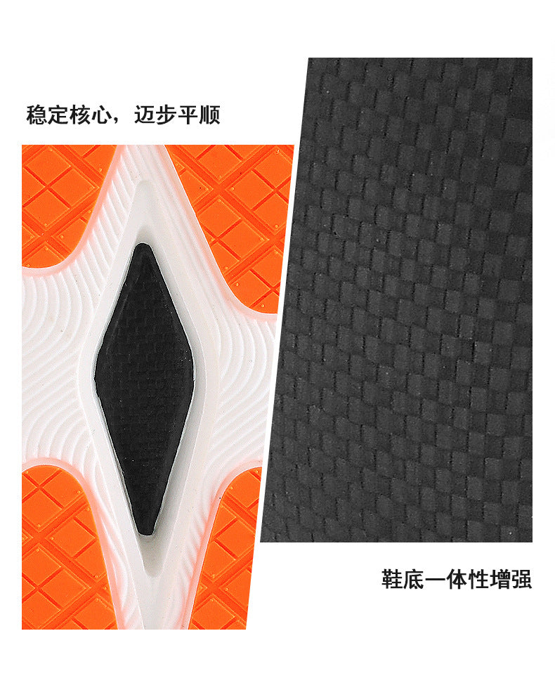 Full Palm Carbon Plate Running Shoes Mesh Ultra-Light Shock Absorption Men and Women Students Racing Jogging Sports Marathon Professional Running Shoes