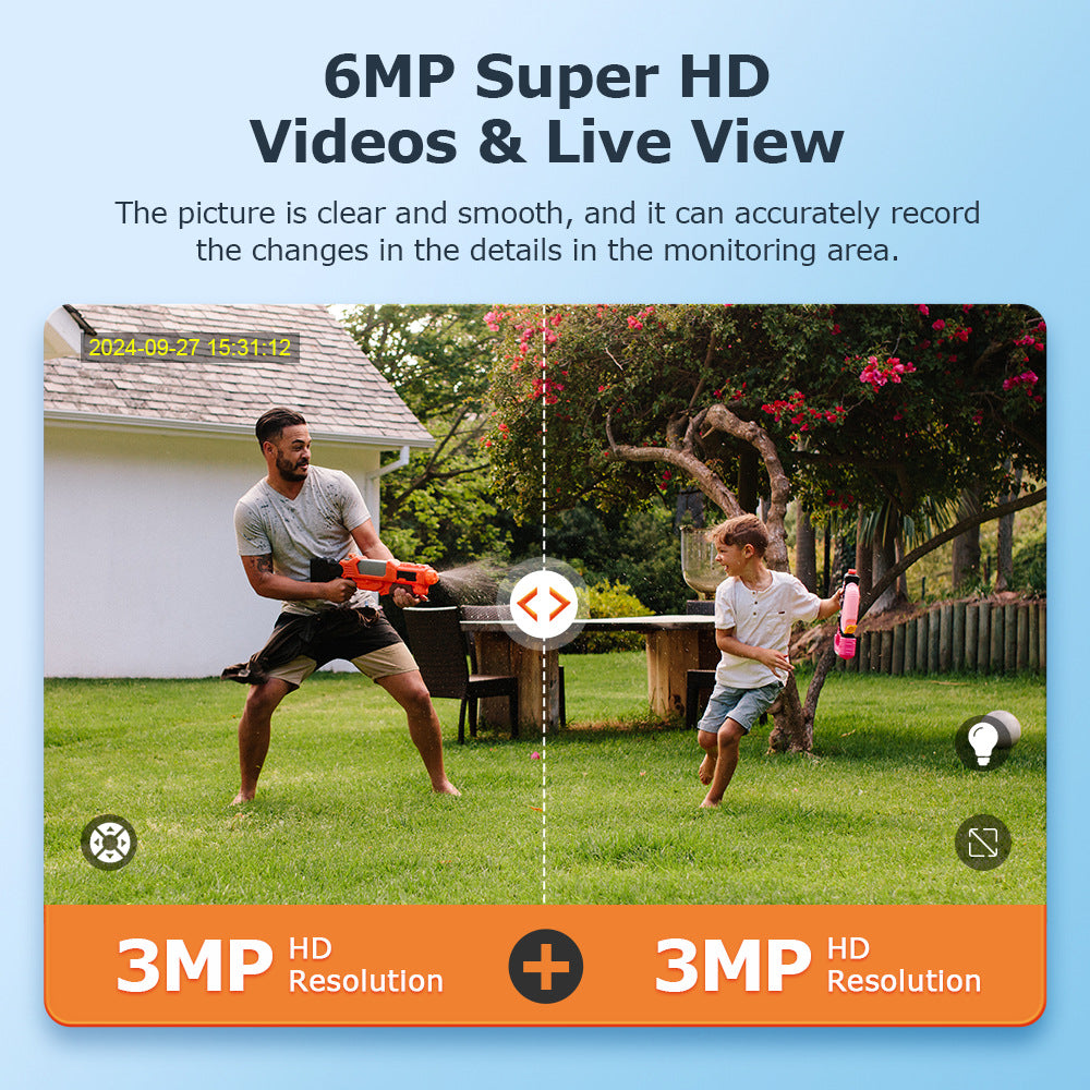 600Megapixel HD Dual Screen Solar Surveillance 4G/WIFI Outdoor Camera Monitoring Special Wholesale