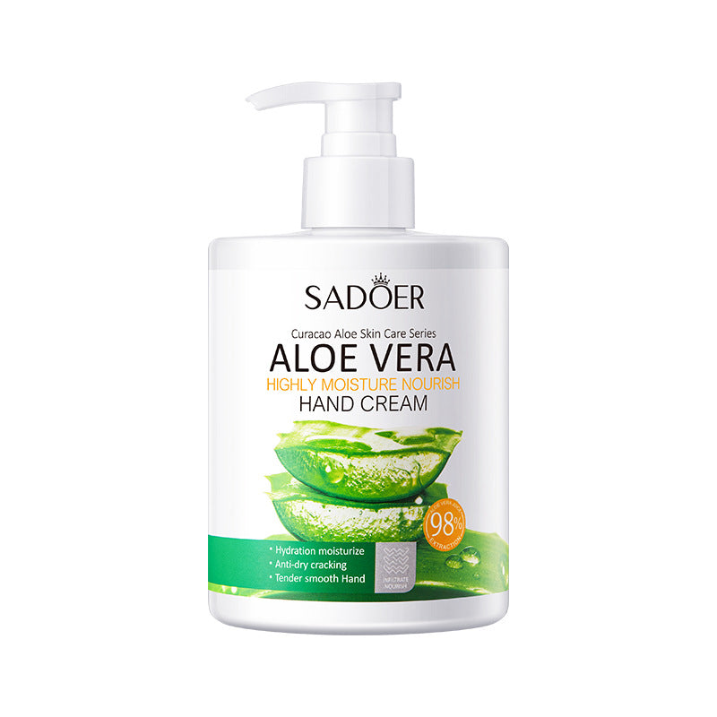 Pump Head Hand Cream450g SADOER Vitamin C Aloe Vera Whitening Large Capacity Cross-Border Wholesale