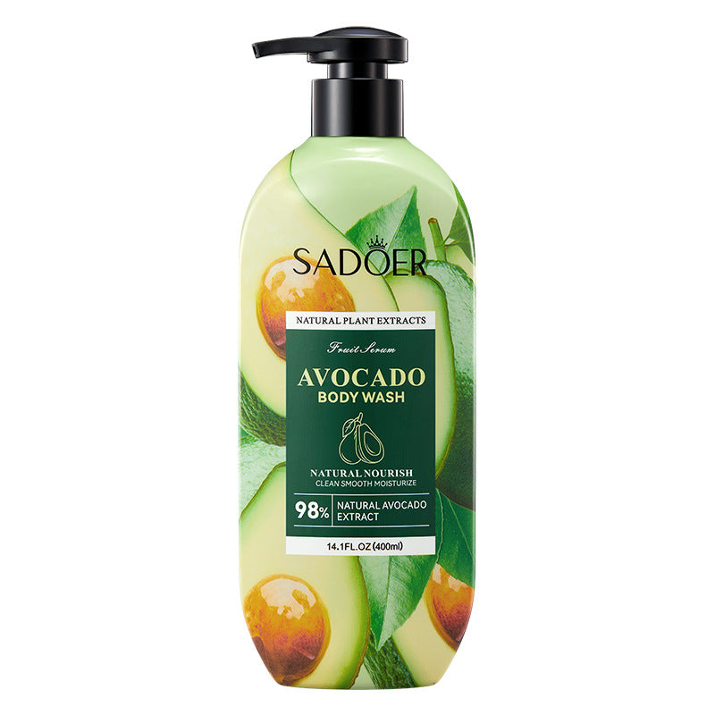 Fruit Body Wash400ml SADOER Coconut Cleansing Avocado Shower Milk  Foreign Trade Wholesale