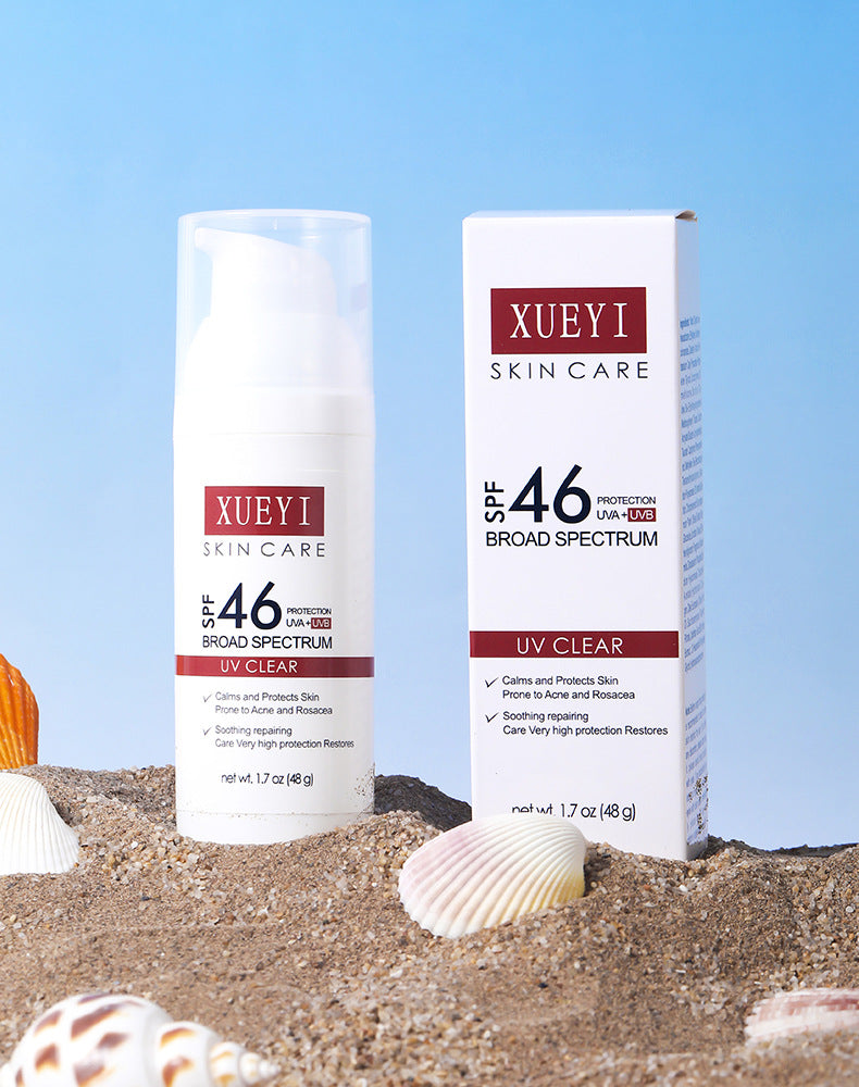 High SPF Sunscreen Lotion Transparent Moisturizing Non-Greasy UV Protection Sunscreen Brightening Isolation Manufacturer Wholesale