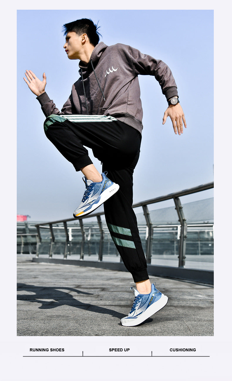 New Summer Lightweight Wear-resistant Men's Running Shoes Carbon Plate Non-slip Sports Shoes Casual Fashion Shoes