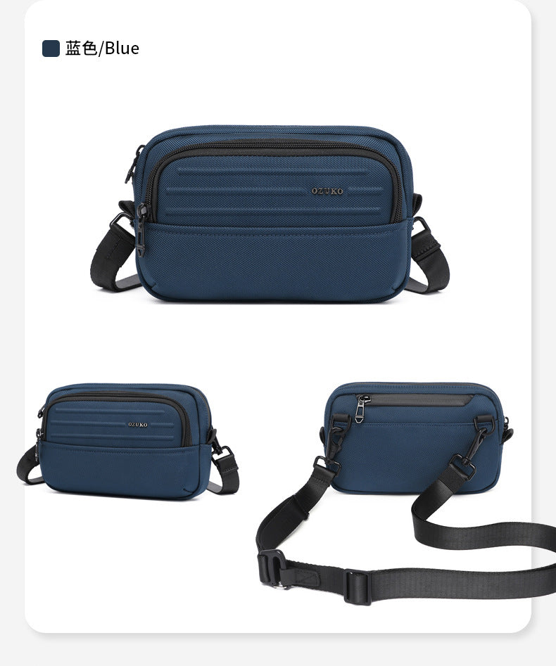 ozuko Men's Clutch Bag Multi-Functional Portable Small Crossbody Bag Travel Commute Lightweight Trendy Brand Storage Men's Bag