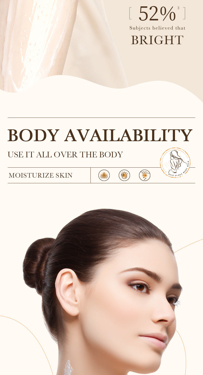 Body Lotion250ml BIOAOUA Rice Moisturizing Hydrating Lotion  Wholesale