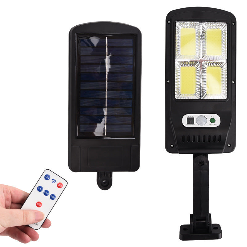 Specially designed for outdoor use120COB Solar Human Body Sensing Street Light Outdoor Waterproof Wall Light LED Garden lamp