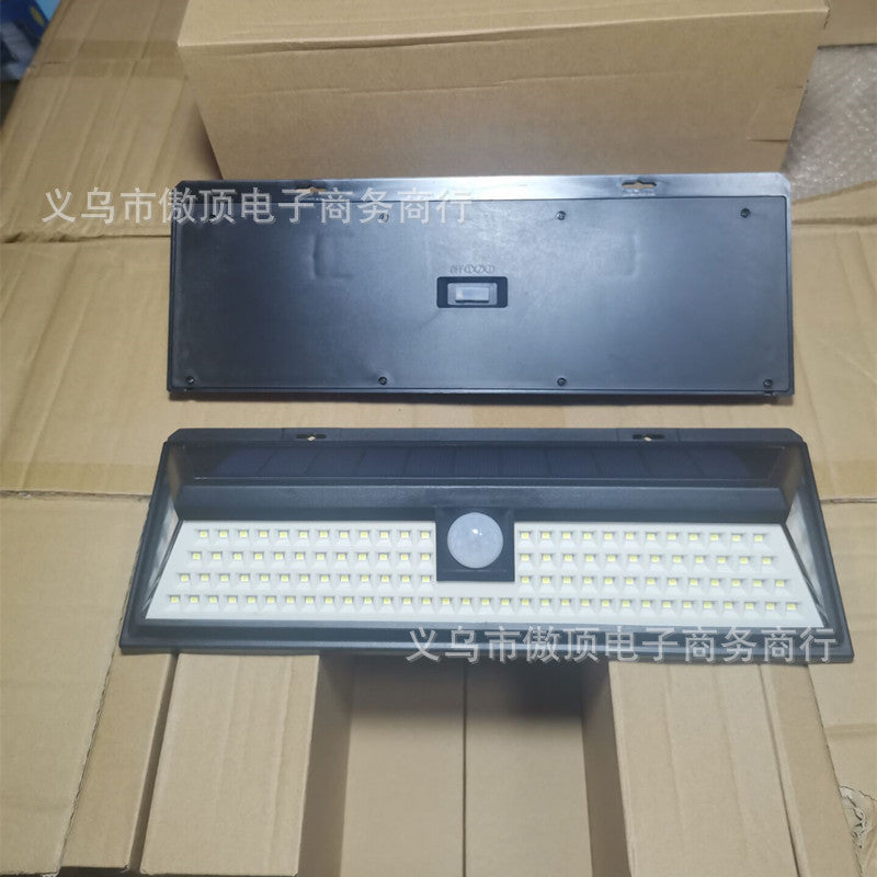 Outdoor Solar Street Light Garden Light Household Sensor Light Outdoor Waterproof Wall Light Garage Light118led Lamp