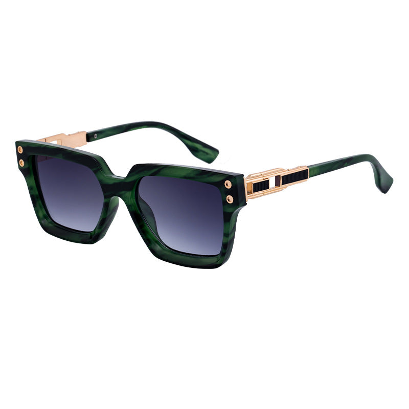 2025New European and American Style Square Frame Sunglasses for Men High-end Sun Protection Sunglasses Men's Trend Wholesale sunglasses