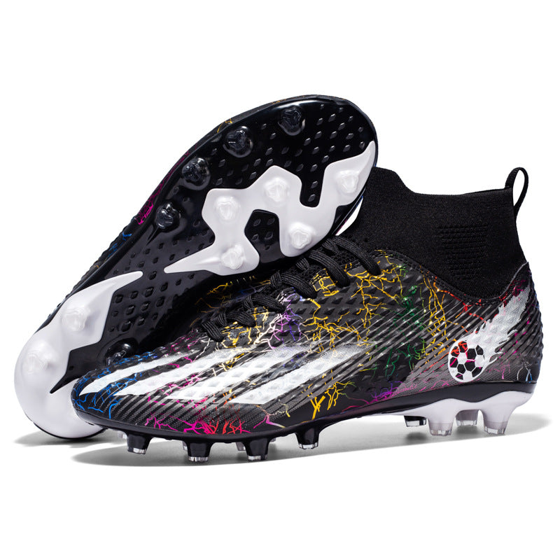 Comfortable football shoes for men and women, teenagers and students AG Spike TF Anti-Slip Breathable Turf Training Sneakers