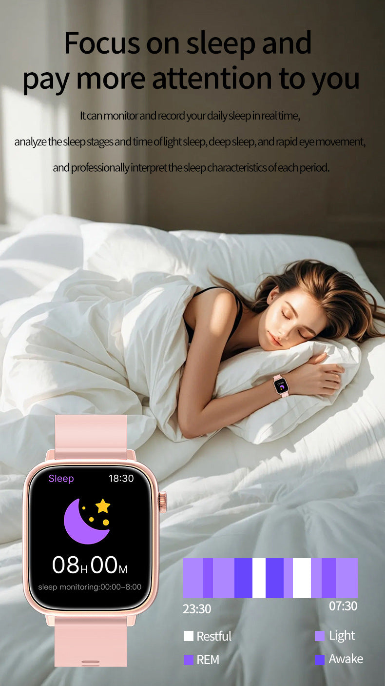 H13Smart Watch Bluetooth Call Heart Rate Pedometer Sleep Monitoring IP68Deep Waterproof GTS4Sports Three-Proof