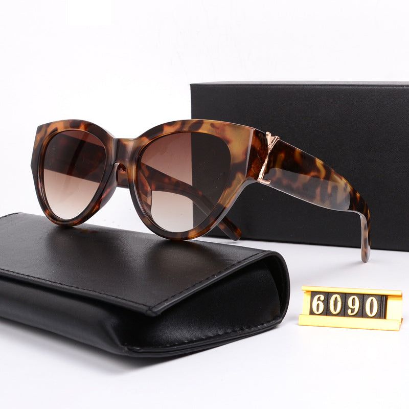 Park Caiying ROSE Same Style Sunglasses Versatile Fashionable Trendy Personality Street Style Sunglasses Wholesale6090