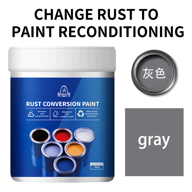 Water-based Anti-rust Paint Metal Paint Rust-free Rust Conversion Paint Color Steel Tile Renovation Rust Fixing Agent Multi-color Industrial Paint