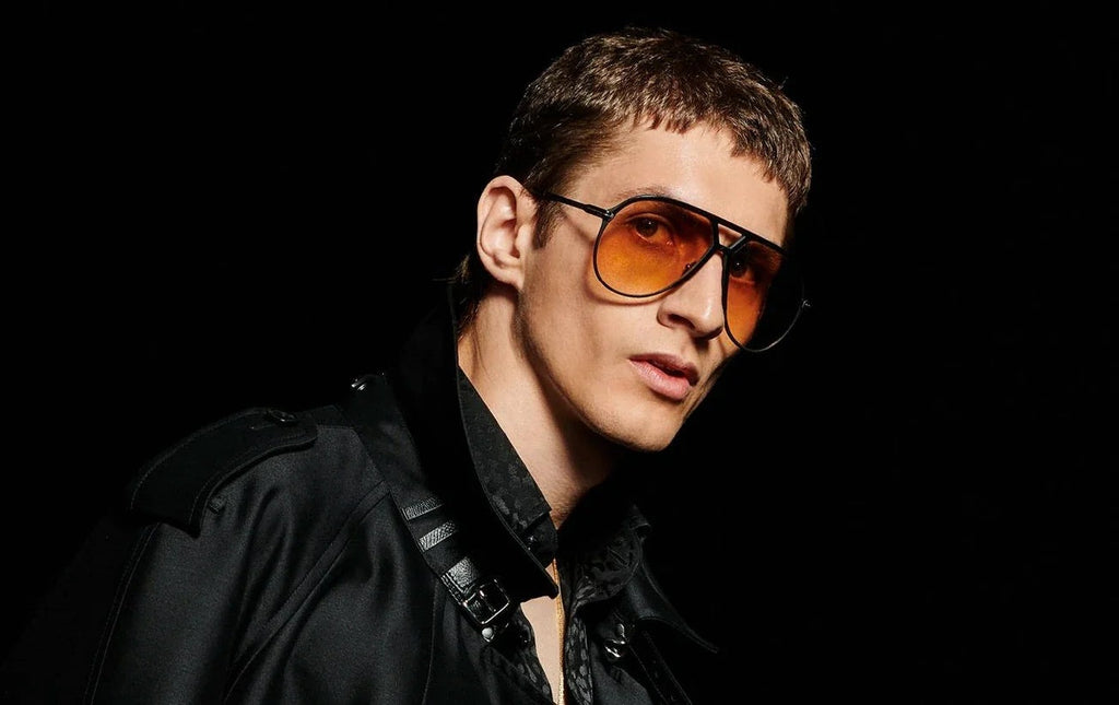 European and American Fashion Large Frame Sunglasses Sun Protection Sunglasses Men's Trendy Toad Glasses High-end Glasses sunglasses