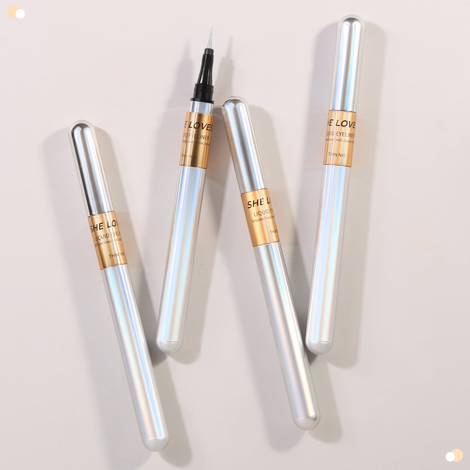 SHELOVES Eyeliner Pen Color Brown Ultra-fine Quick-drying Long-lasting Waterproof Non-smudging Genuine Eyeliner Pen