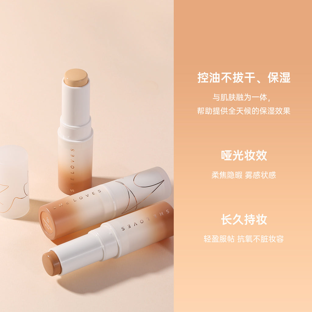 Exclusive Supply sheloves Matte Foundation Stick Concealer Foundation Liquid Non-Cakey Foundation Cream Long-Lasting Foundation Cream