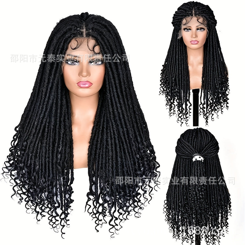 Synthetic Full Lace Wig Braided Wigs Goddess Crochet Box Wig