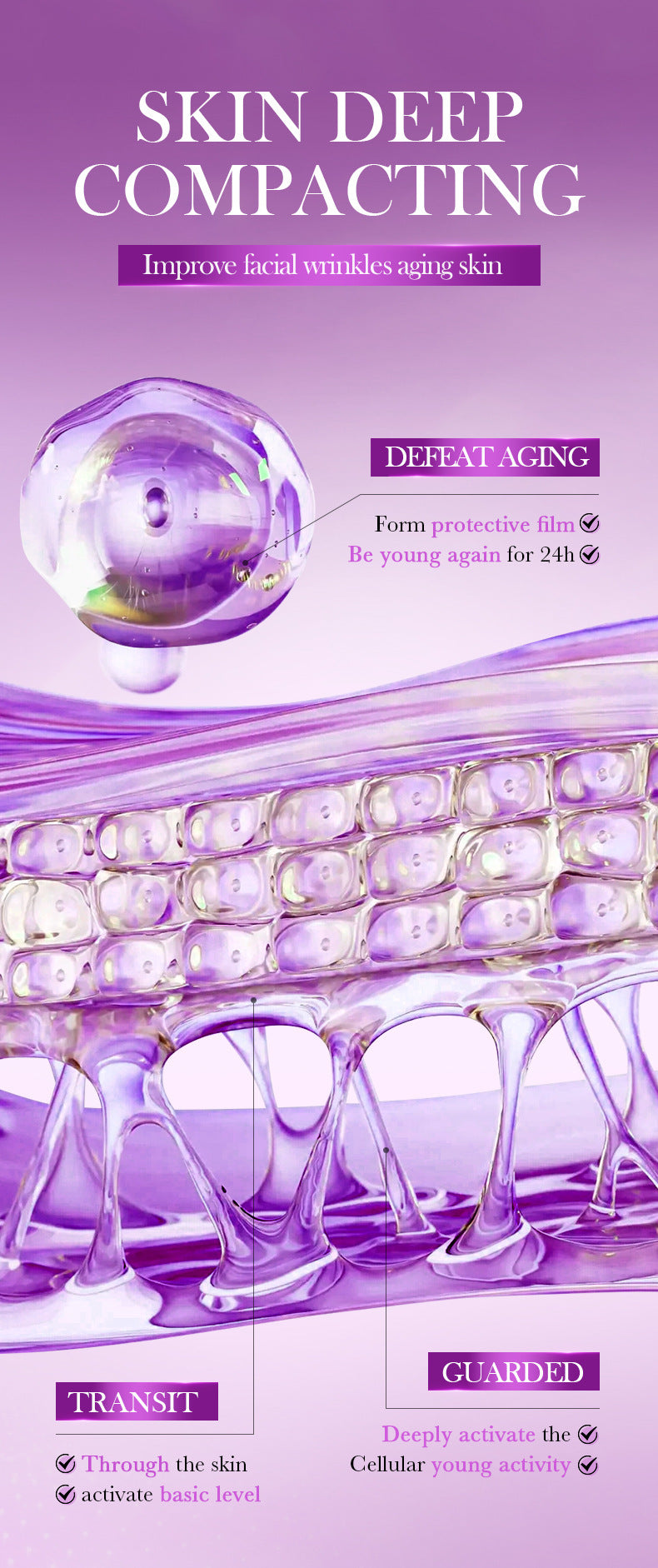 Skin Rejuvenation and Brightening Serum SADOER Moisturizing and Hydrating Essence Gel Cross-Border Wholesale