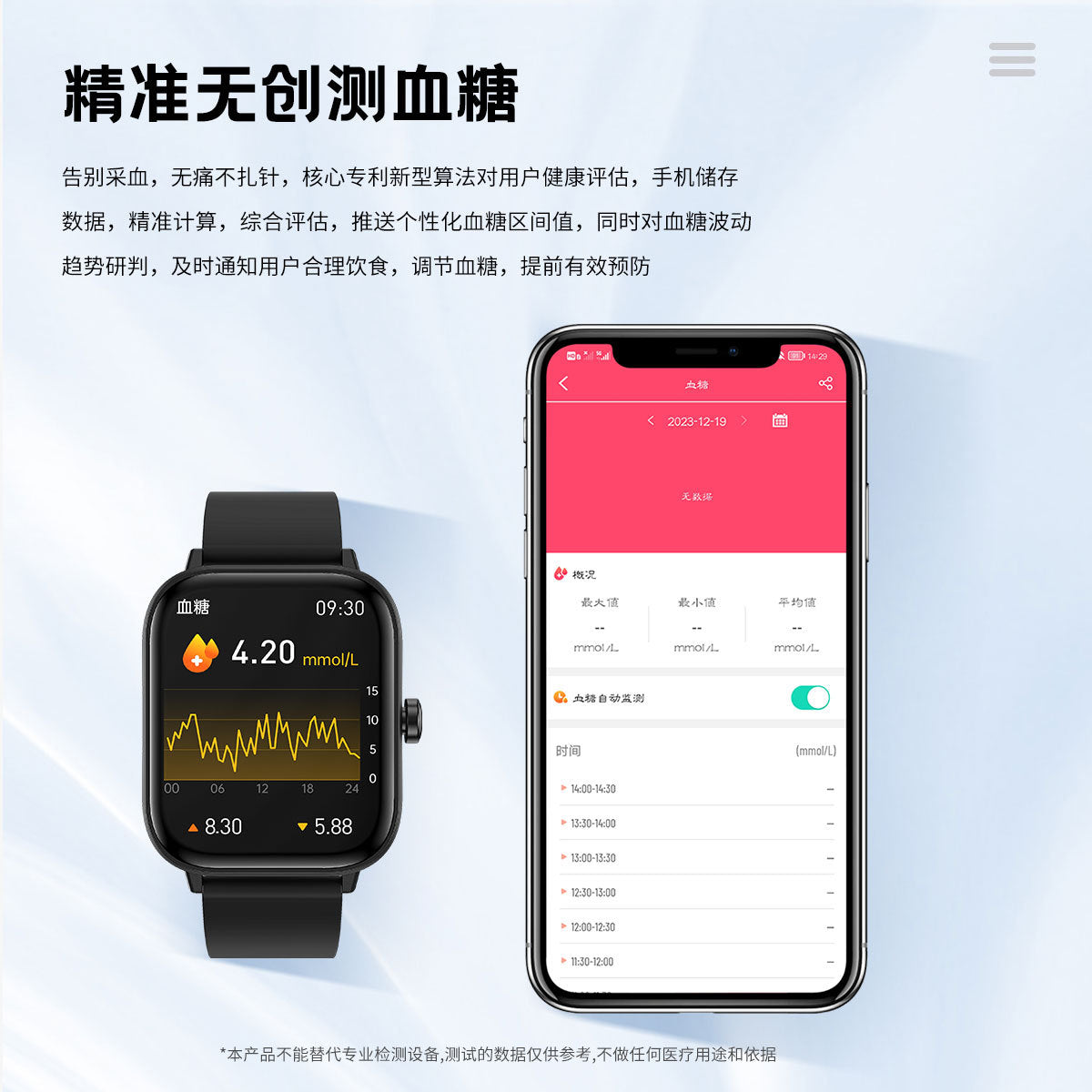 Smart Watch Blood Sugar Bluetooth Call Body Temperature Heart Rate Blood Pressure Blood Oxygen Sleep Measurement G42Smart Watch