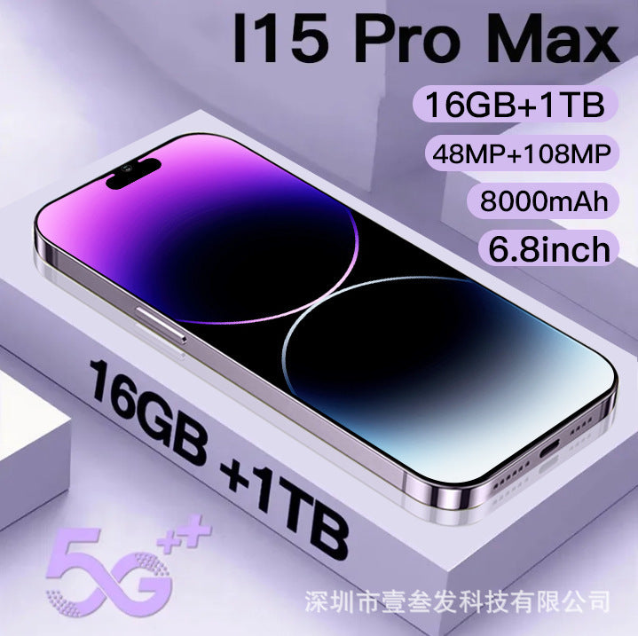 New Mobile Phone i15ProMAX2+16HD Large Screen In Stock Android Smartphones Bestsellers