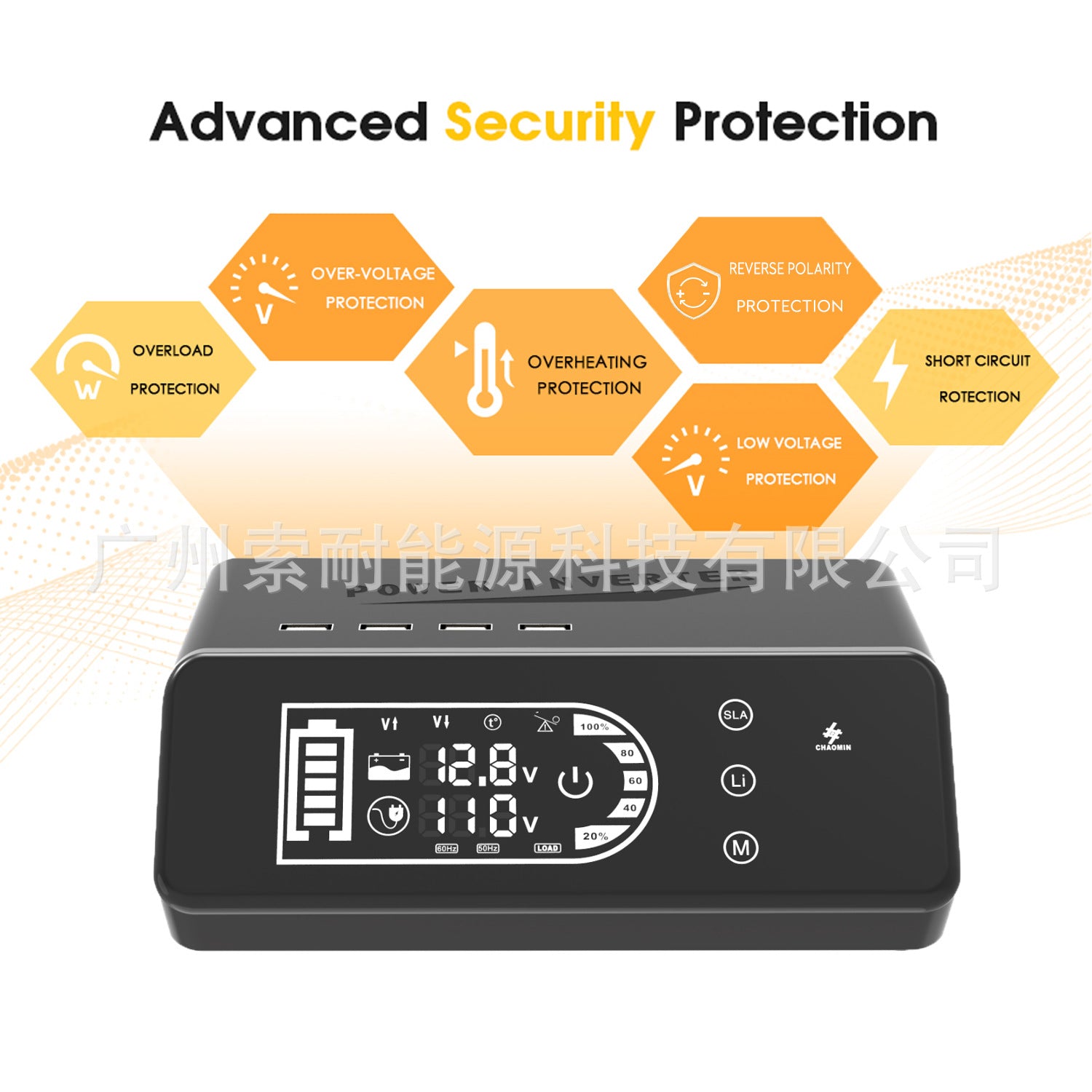 1000W Pure Sine Wave Inverter12V Turn110V Amazon eBay New product with smart touchscreen display