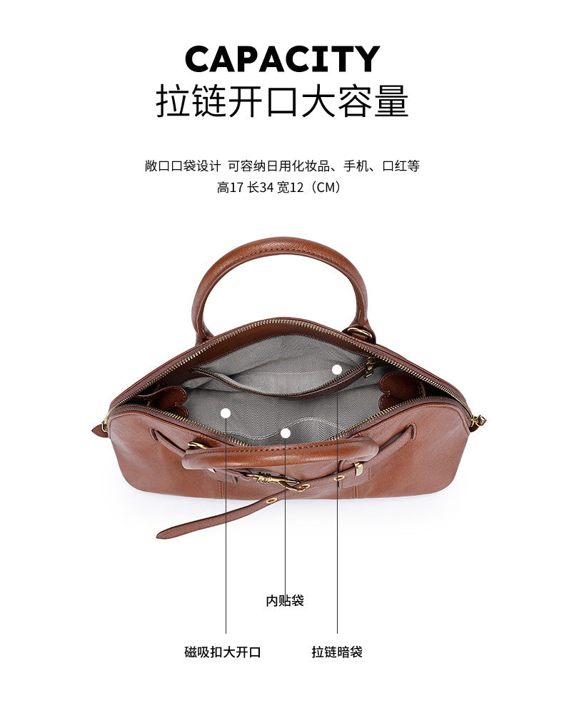 Liao Family Retro Tote Bag for Women, Large Capacity, New Trendy Fashion Women's Bag, Versatile Underarm Single Shoulder Bag, Commuting Crossbody Bag