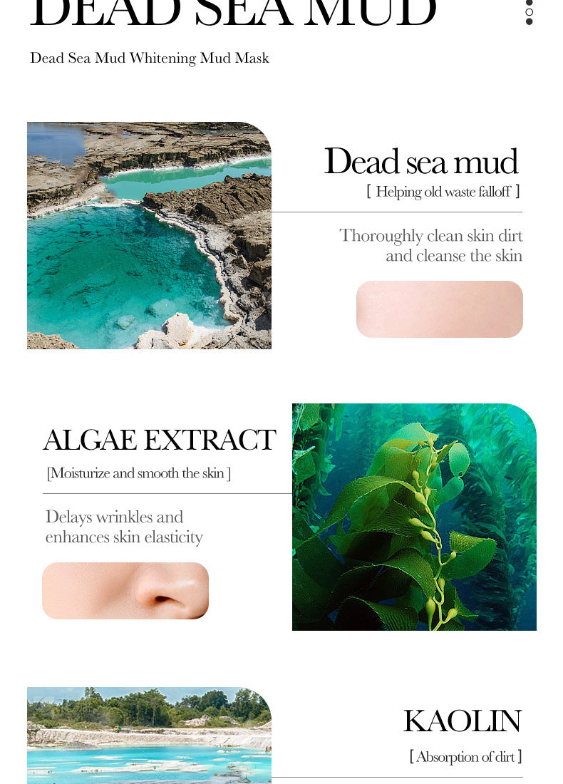 Cleansing Mask BIOAOUA Cucumber Pore Cleansing Smear-On Portable Mud Mask  Foreign Trade Wholesale