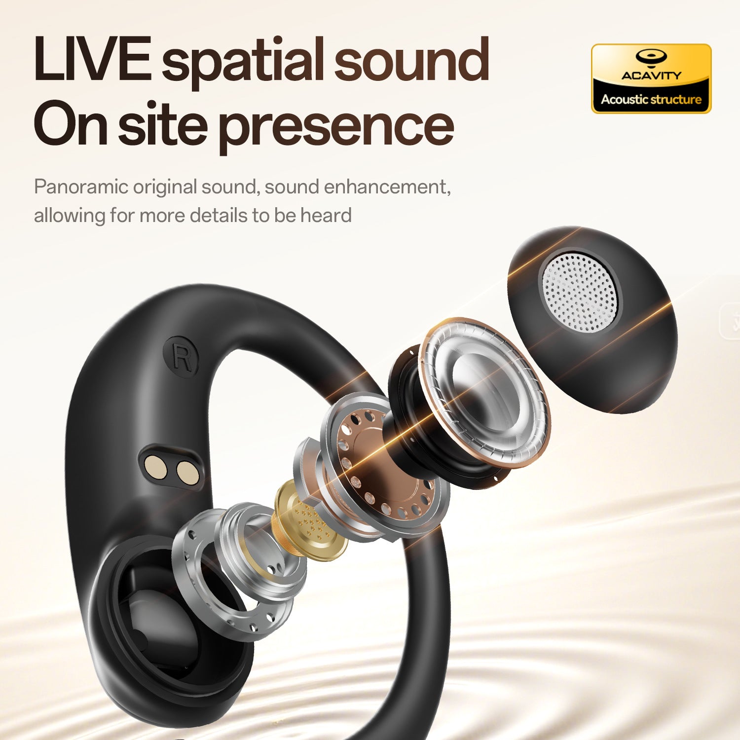 2025New M140Long Battery Life Ear-Hook Headphones Private Model High Appearance Long Battery Life Wireless Bluetooth Headphones