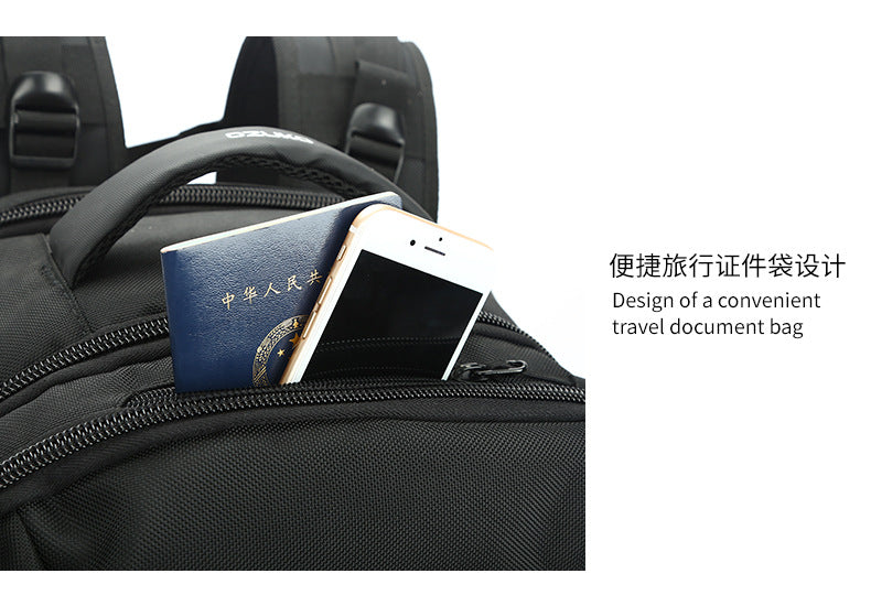 ozuko Men's Backpack Business Travel Computer Bag Outdoor Multifunctional Commuting Backpack Waterproof