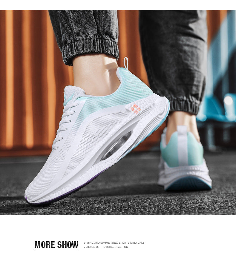 2025Spring Sports Shoes Jueying Men's Casual Mesh Breathable Cushion Rebound Lightweight Running Shoes Breathable Comfortable
