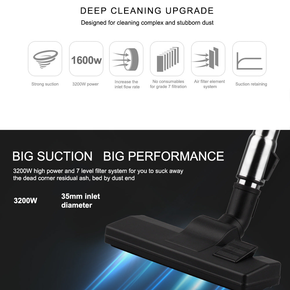 RAF Vacuum Cleaner Household Vacuum Cleaner for Bedroom and Living Room, Powerful Carpet Vacuum Cleaner with High Suction, Handheld Type