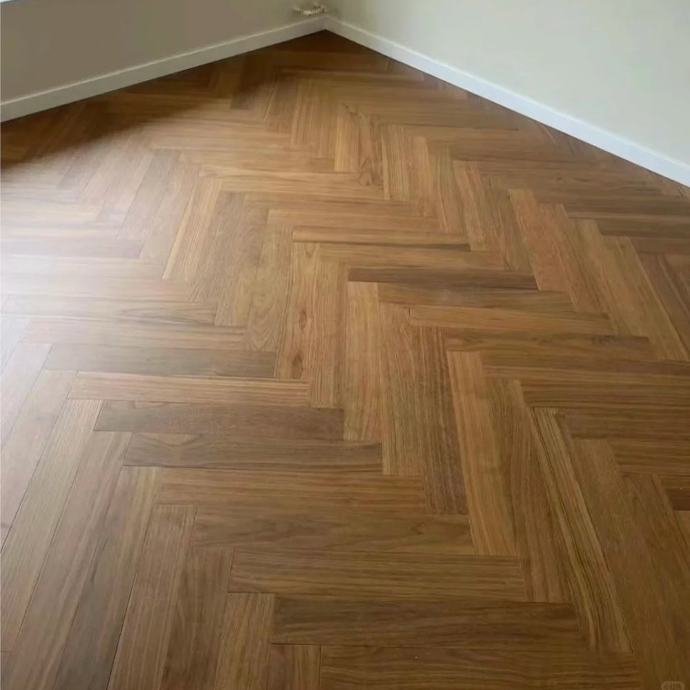 A/AB Grade 14mm Three-Layer Engineered Walnut Flooring UV Coated Stable Multilayer Construction for Outdoor Park Modern