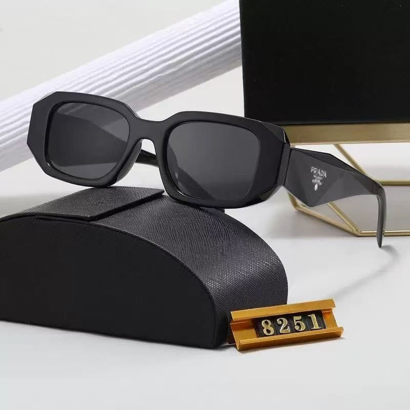 New P Home Sunglasses Europe and America ins Fashion Trade Sunglasses Cat Eye Small Frame Retro High-end Feel2660Same Style