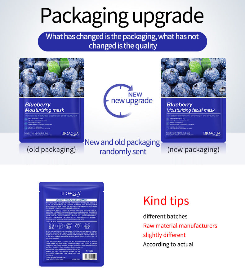 Mask BIOAOUA Plant and Fruit Face Mask Sheets Hydrating and Moisturizing  Wholesale OB