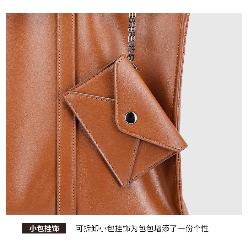 Korean Style Handheld Fashion Casual Briefcase New Work Commute Large Capacity Versatile Tote Bag High-end Feel Women's Bag